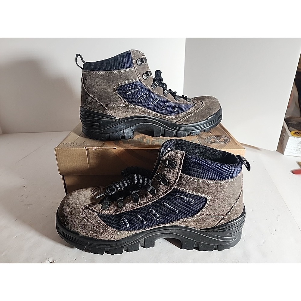 Nevados Men's Greylock Hiking Boots Charcoal Navy Suede Leather NM01706SD Size 8